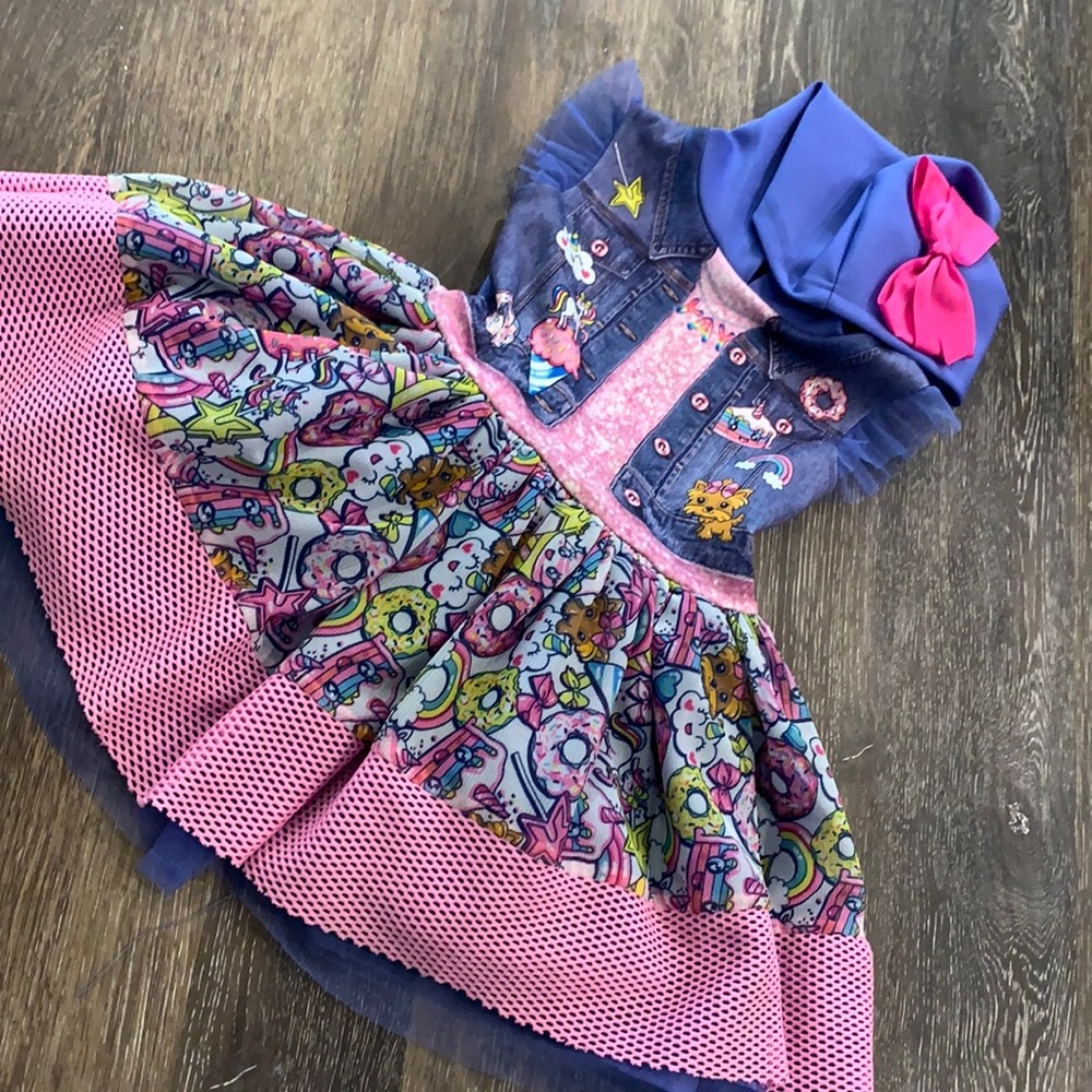 Little girls Jojo Siwa hoodie dress